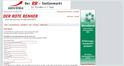 Desktop Screenshot of aktion.roter-renner.de
